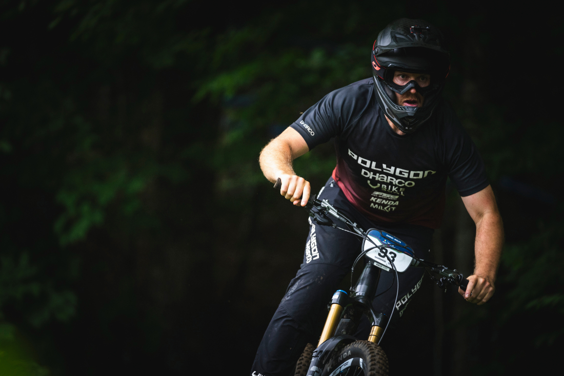 Beginning of the EWS Burke MTB race