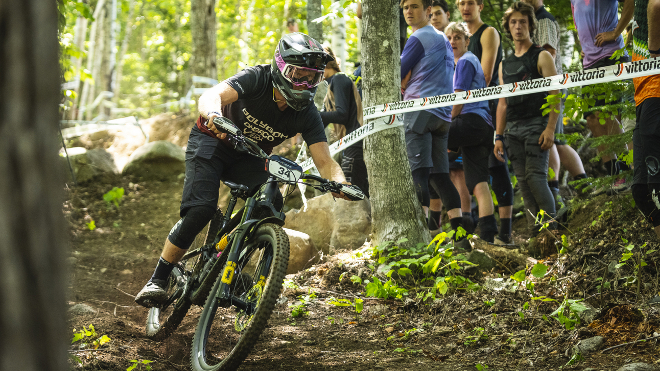 A Rider Tackling Rough Trails Easily