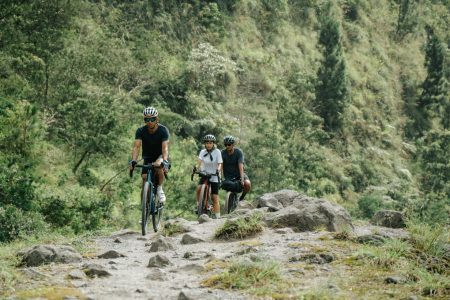Group Touring On Gravel Bikes Across Rocky Trails