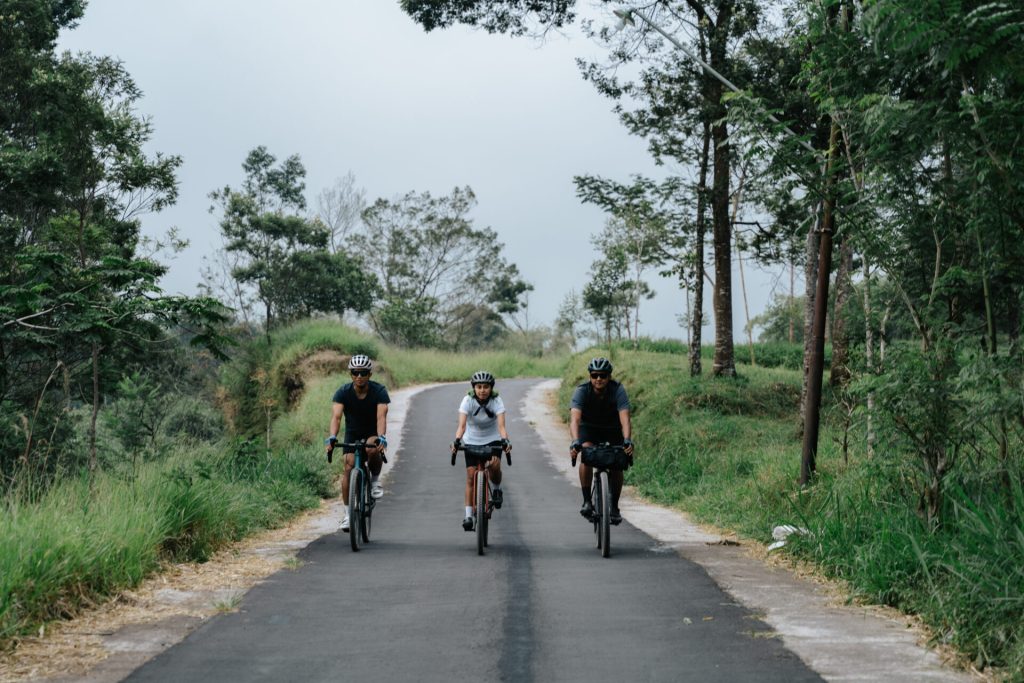 Early Morning Cycling Session Before Midday Heat
