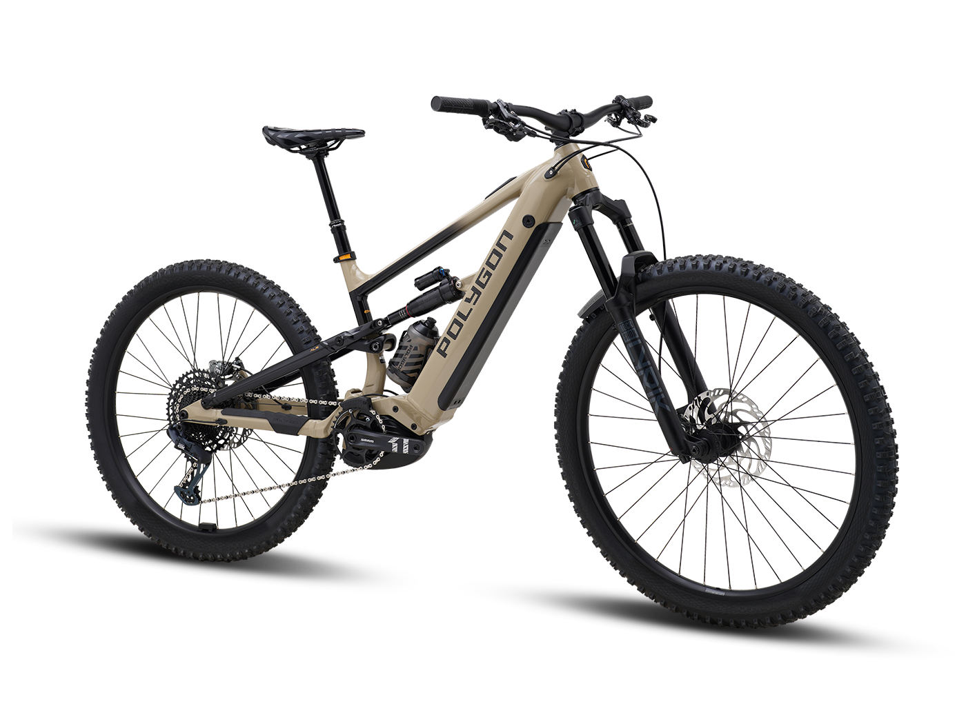 Polygon Siskiu TE with Bosch front three quarter view