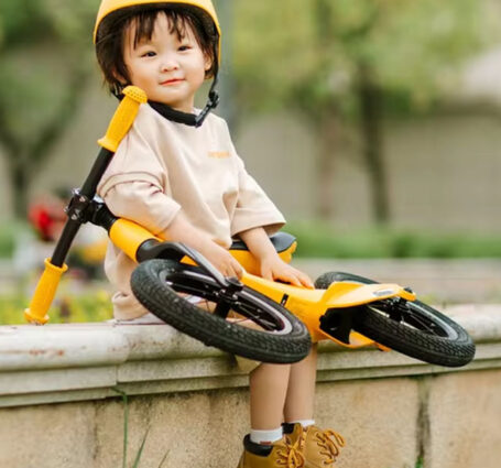 A Young Boy Doesn'T Want To Ride His Kids Bike