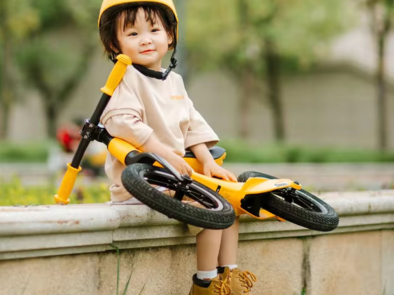 A Young Boy Doesn'T Want To Ride His Kids Bike