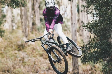 Mountain Bike Performance By A Cyclist
