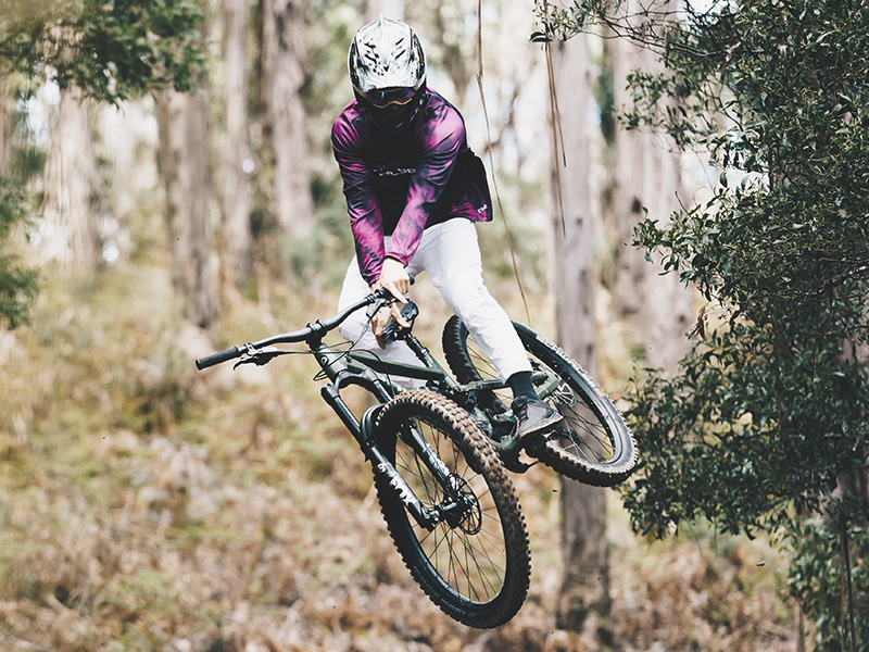Mountain Bike Performance By A Cyclist