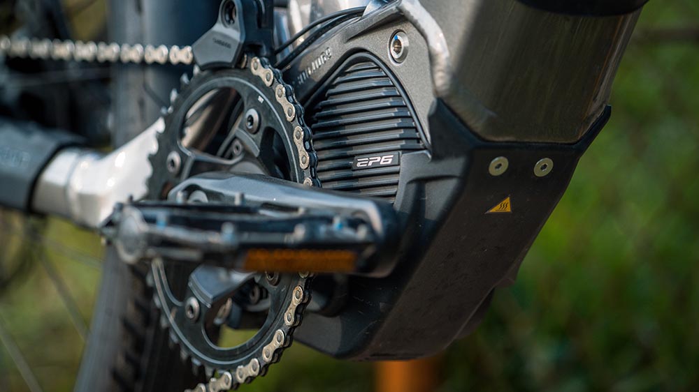 An electric bike’s motor