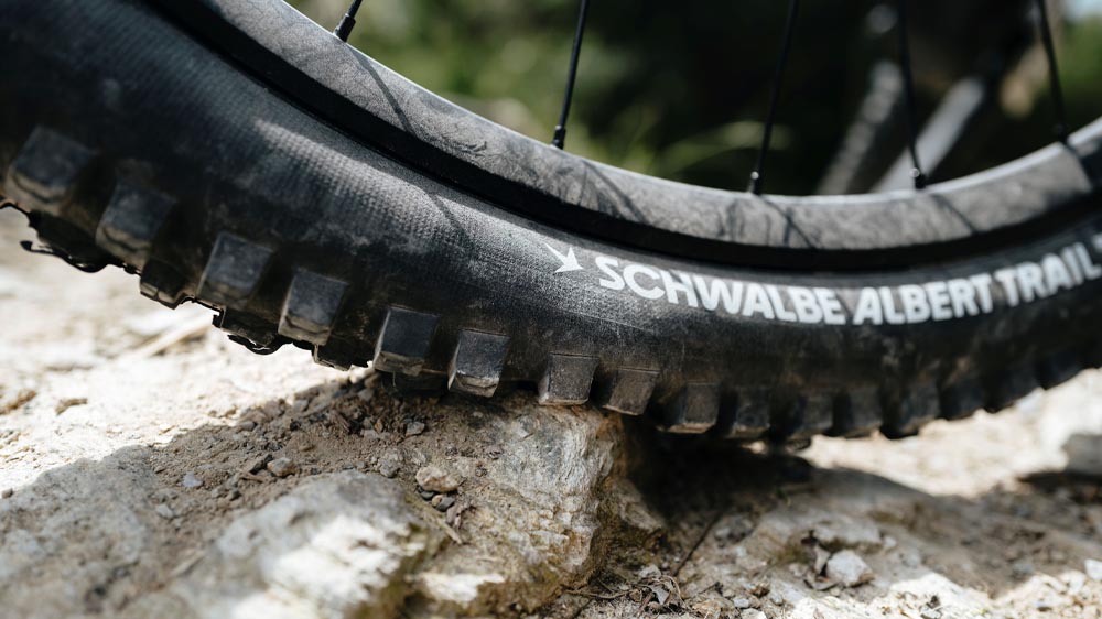 An electric mountain bike’s tire maintenance 