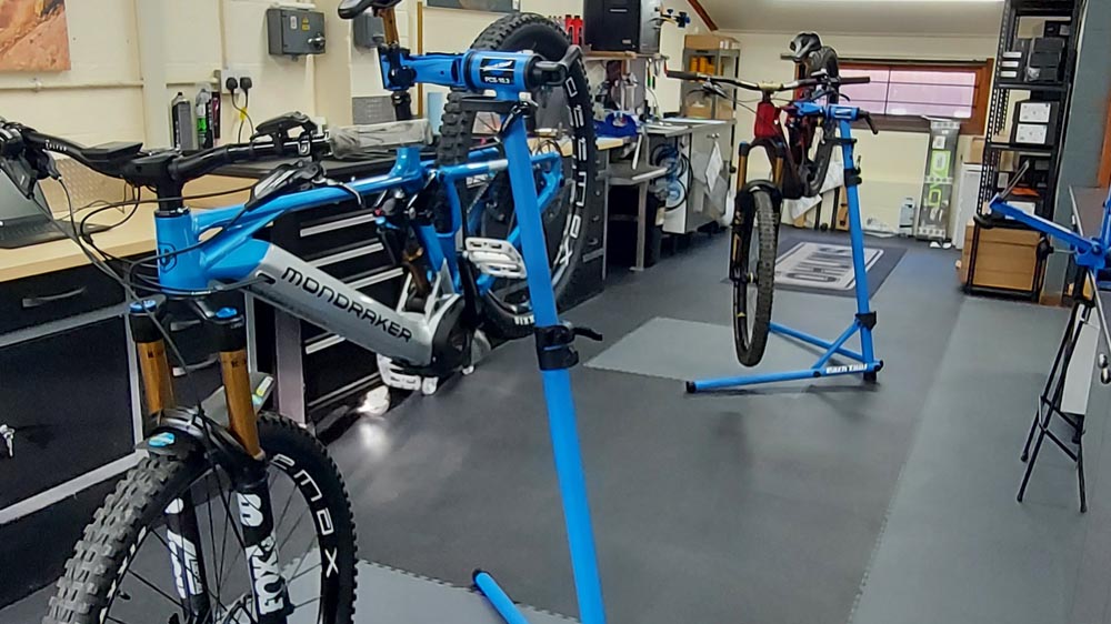 An electric mountain bike having a regular professional check-ups
