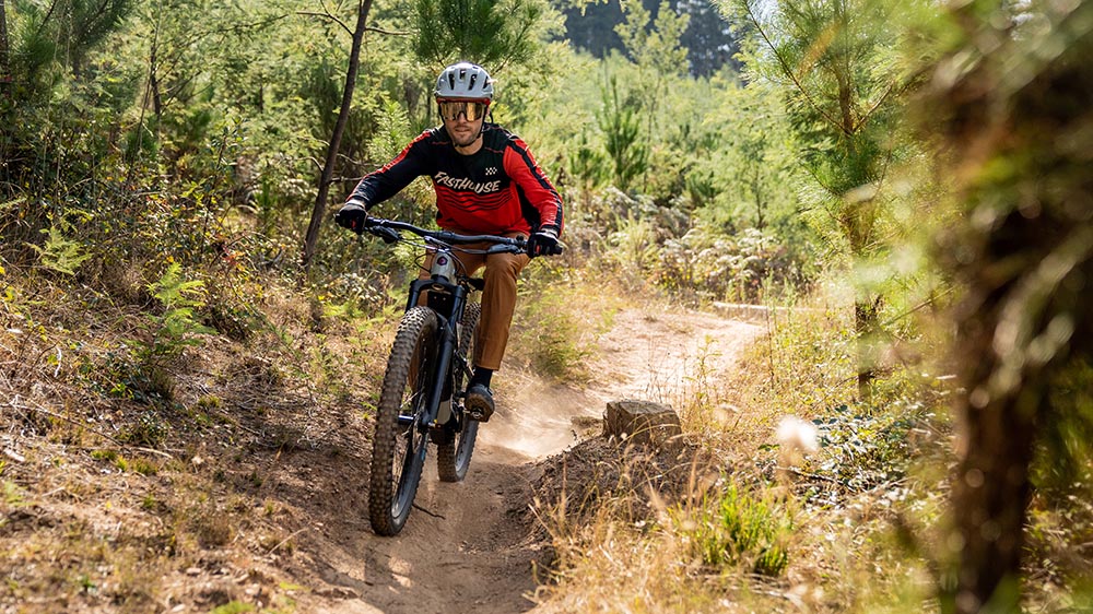 Passing Through The Technical Trail With A Polygon Mountain Bike