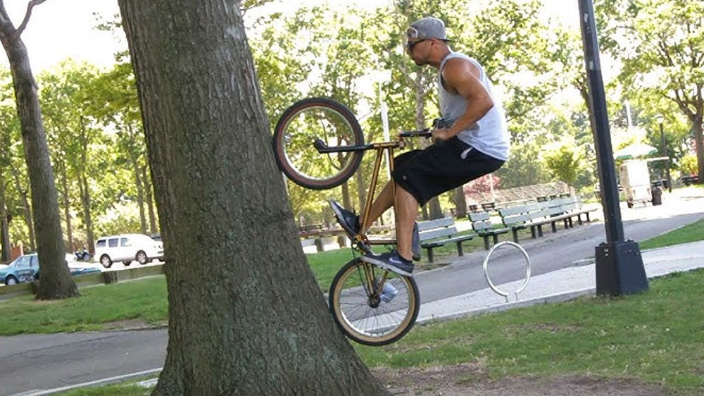 Trik sepeda BMX Fakie