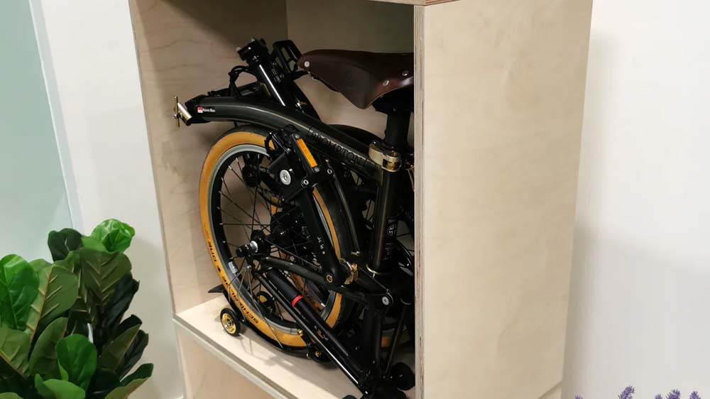 Keeping A Folding Bike In A Narrow Space