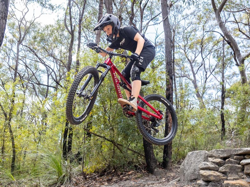 Mountain Biking Prep Session Using A Polygon Kids Mtb