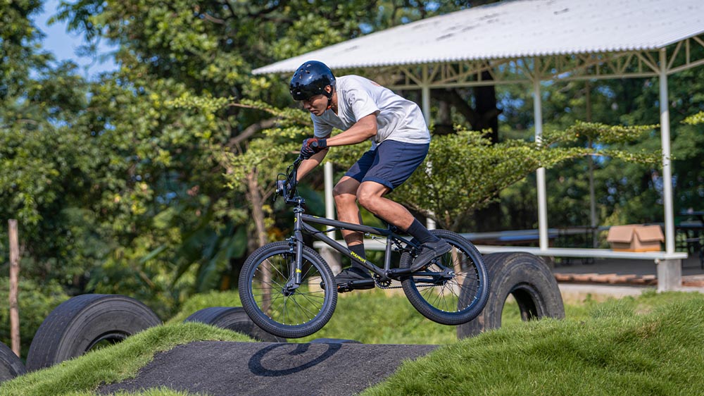 On bike workout to improve BMX performance
