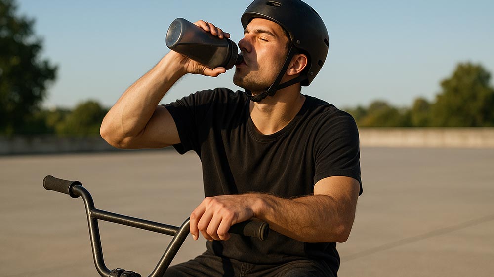 Replenishing fluids post ride to maintain stamina