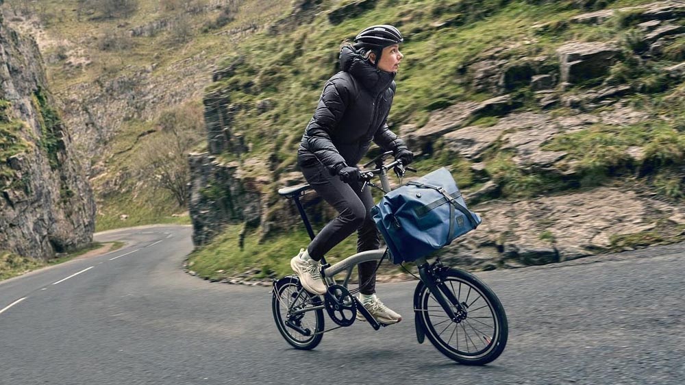 Bikepacking through country roads with a folding bike