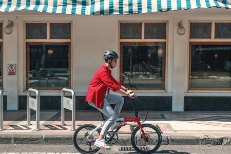 Riding A Foldable Bike