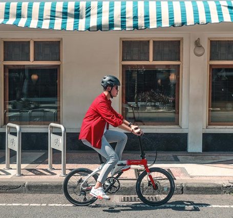 Riding A Foldable Bike