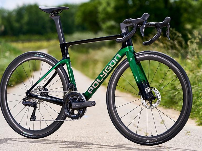 Sleek Design Of The Polygon Helios A8 Di2 Bike