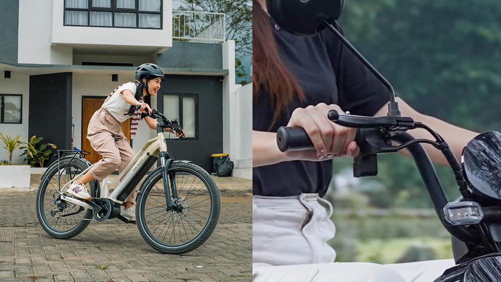 Health and sustainability comparison E bikes vs mopeds