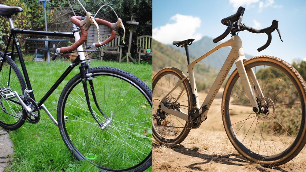 Evolution of gravel bikes from vintage to modern designs