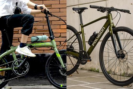 Side By Side Comparison Of Folding And Regular Bicycles