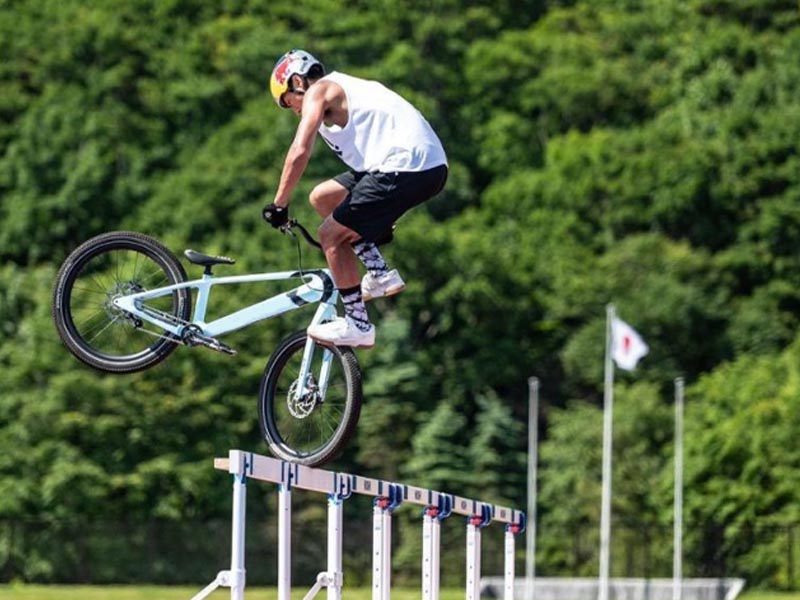 Bmx Bike Trials Competition In Action