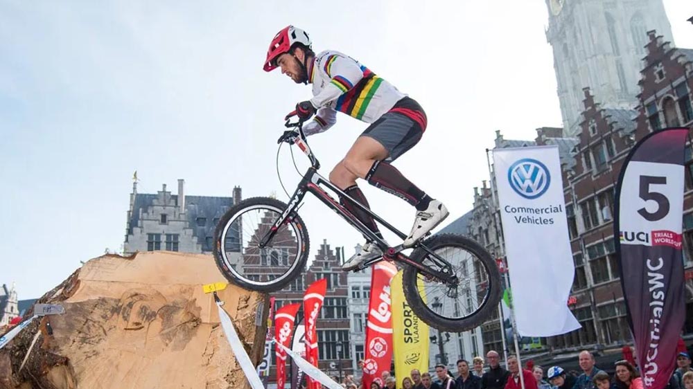 Riders competing at the UCI Trials World Championship
