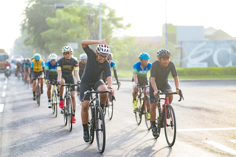 Keseruan gowes bersama komunitas di acara Pedal Merdeka