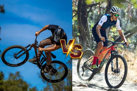 Comparison Of A Dirt Jump Bike And A Hardtail Mountain Bike