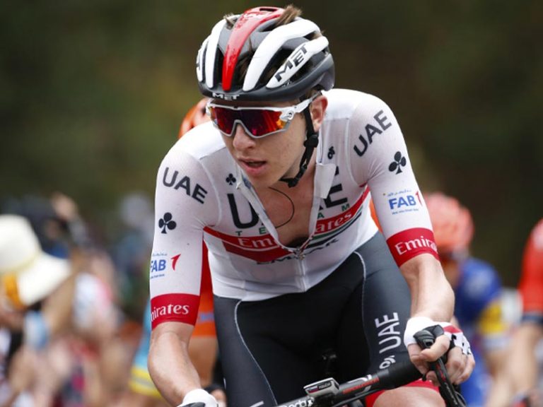 Professional Cyclist Mastering Breath Control