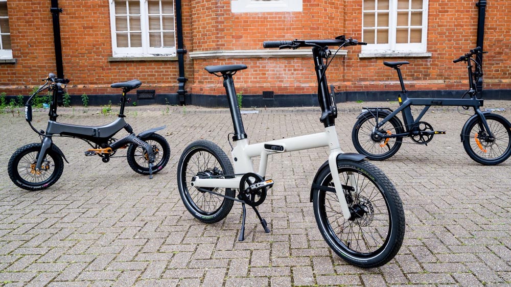 A foldable bike is equipped with advanced features