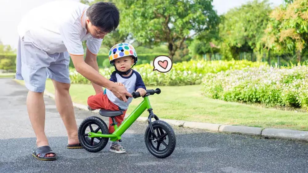 A balance bike is perfect for the start