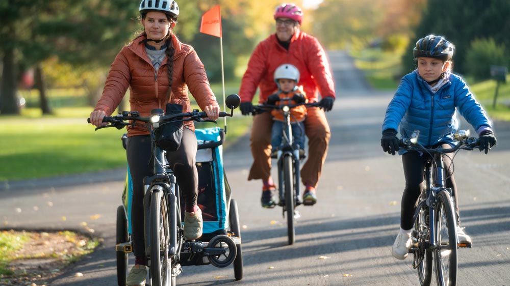 Kids need parent assistance for their first ride