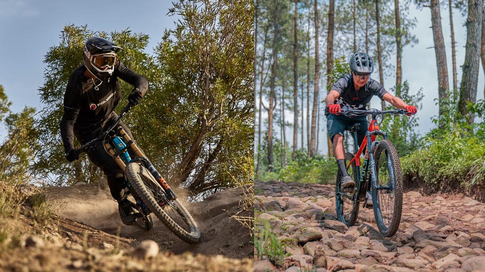 Downhill vs regular mountain bikes