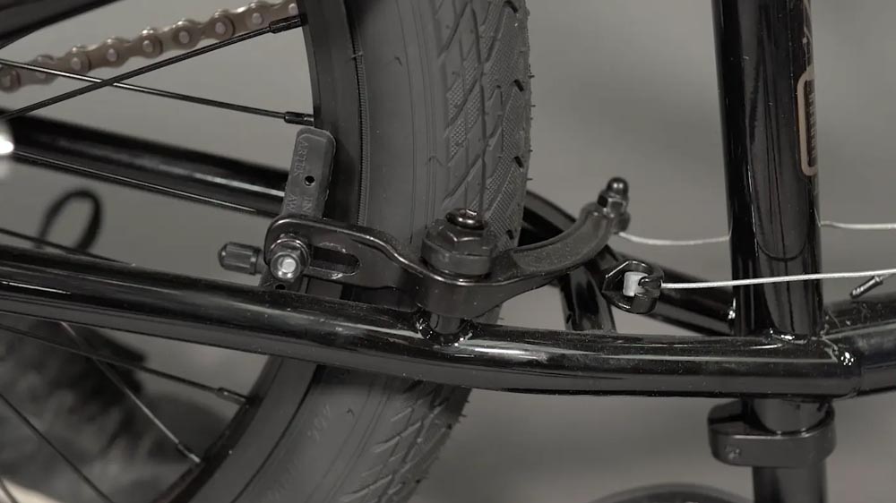 A Bmx Bike’s Brake Inspection