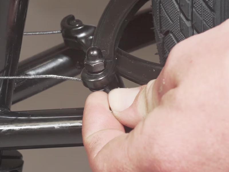 Routine Maintenance Check On A Bmx Bike
