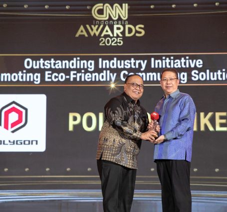 Polygon Memenangkan Outstanding Industry Initiative Promoting Eco Friendly Commuting Solutions. Sumber Cnn