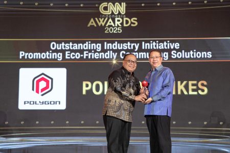 Polygon Bikes Representative On The Cnn Indonesia Podium