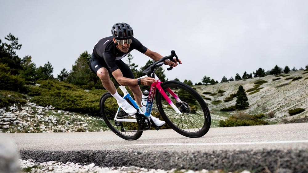 Practicing Climbing Techniques With A Polygon Road Bicycle