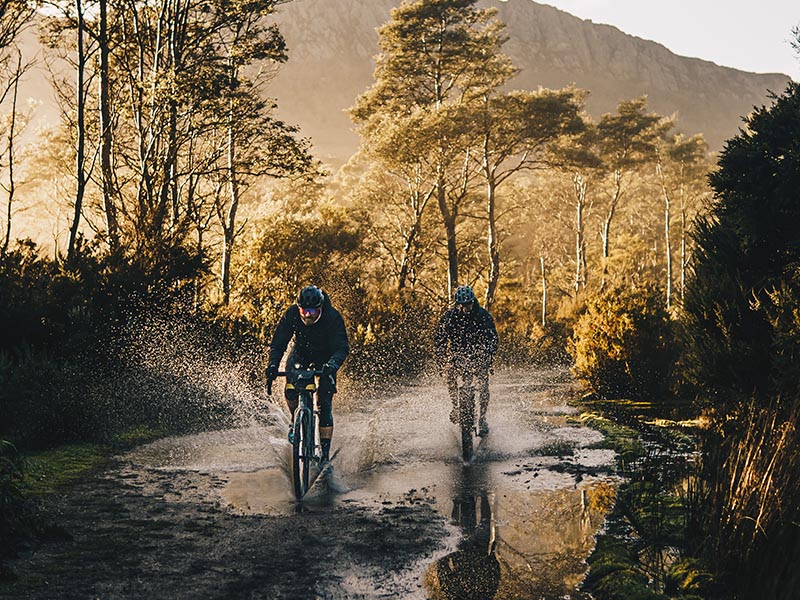 Riding A Polygon Gravel Bike On Muddy Trails
