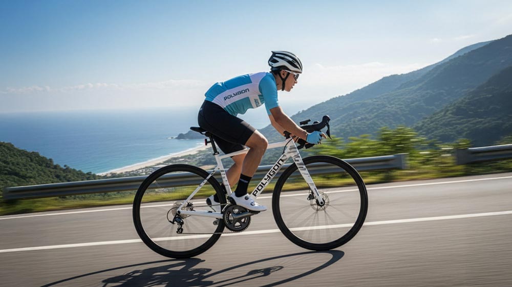 Strattos S Alloy Road Bike In Action