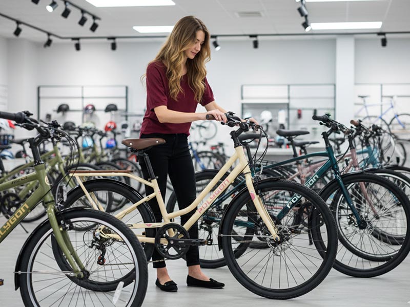 Buying A City Bike In A Bike Shop