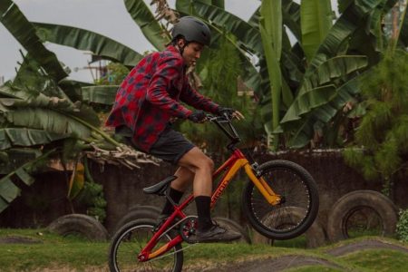 Riding A Stylish Polygon Bmx Riding A Stylish Polygon Bmx