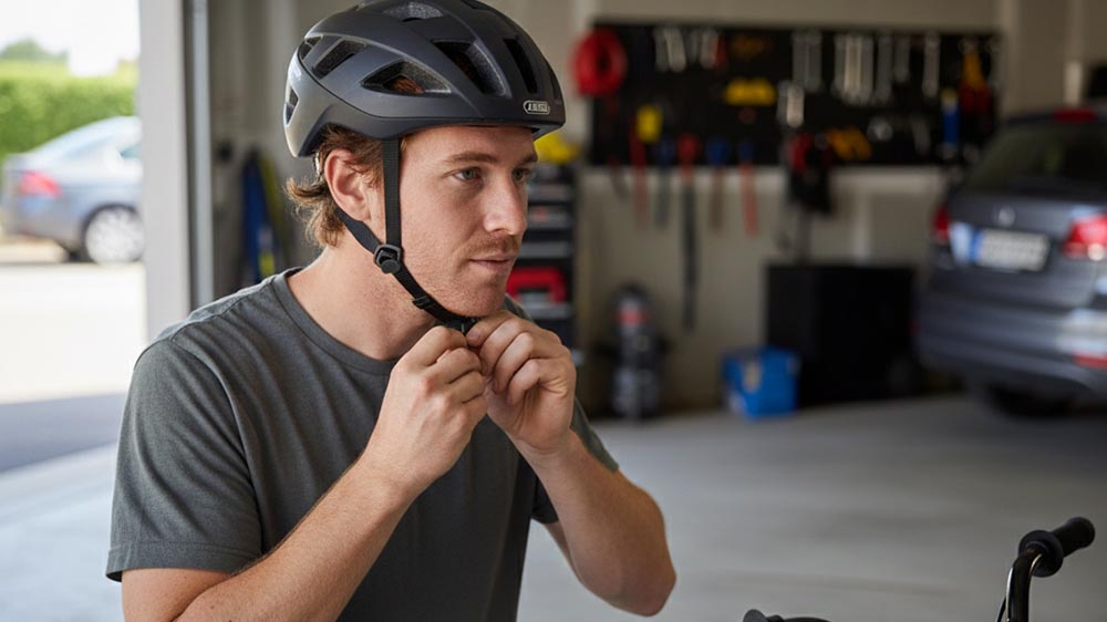 Wearing A Bmx Bike Helmet