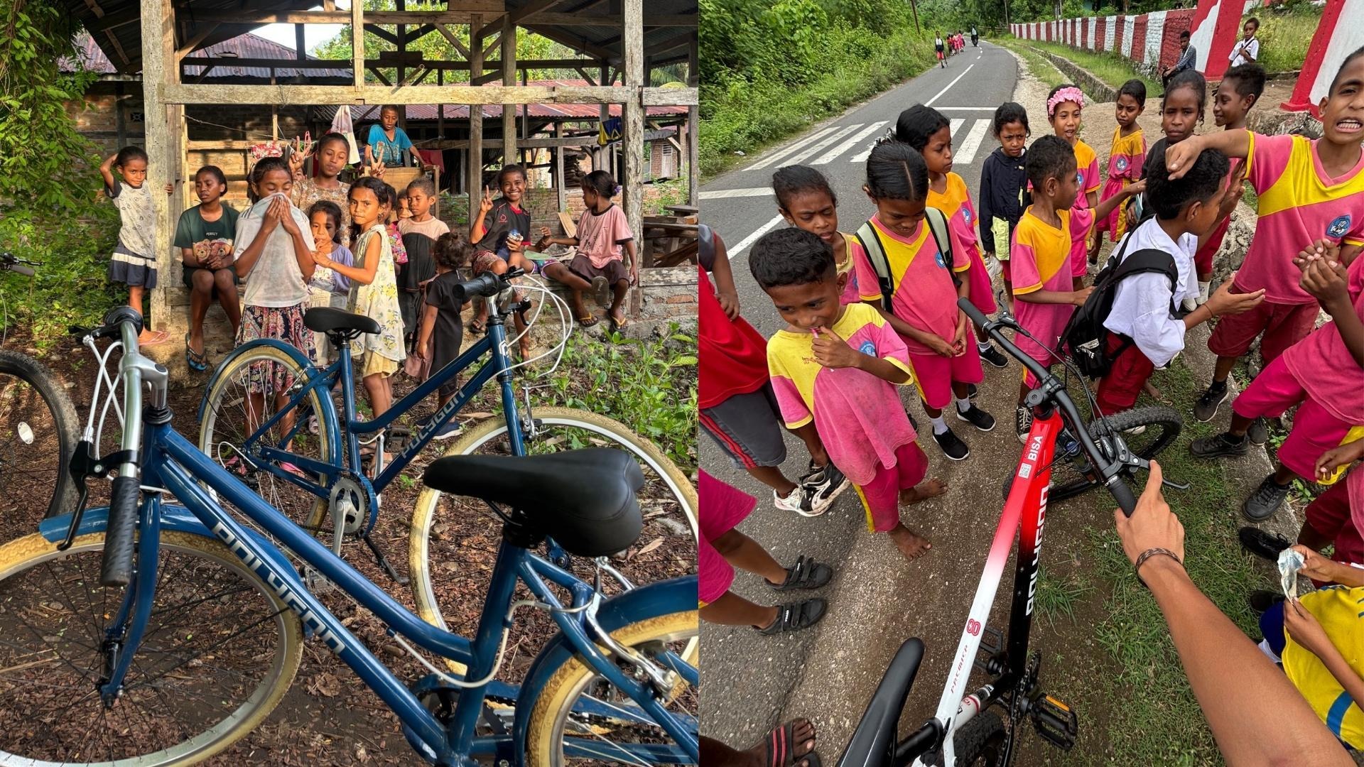 Sepeda Polygon Untuk Membantu Mobilitas Anak-Anak Alor