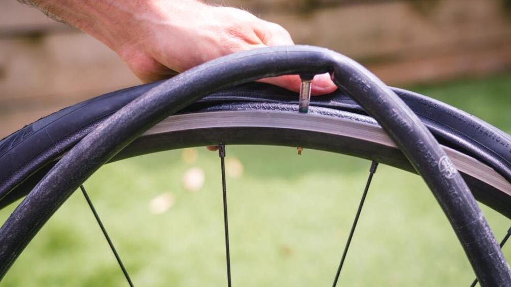 Removing The Road Bike’s Old Inner Tube