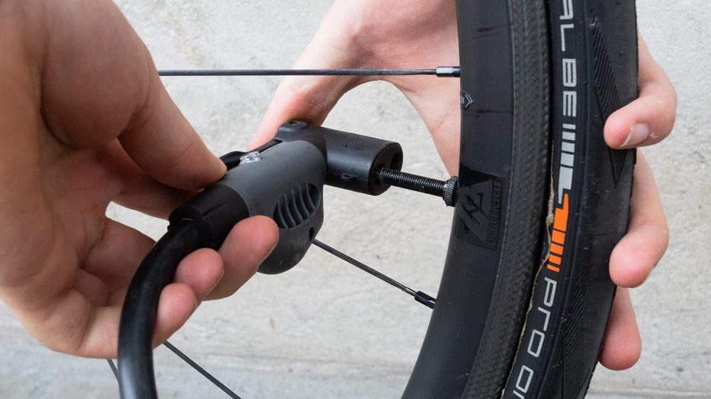 Inflating A Road Bike Tire Slowly