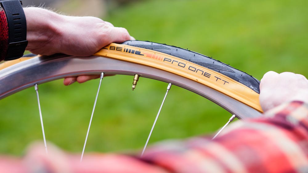 Installing The New Gravel Bike Tire