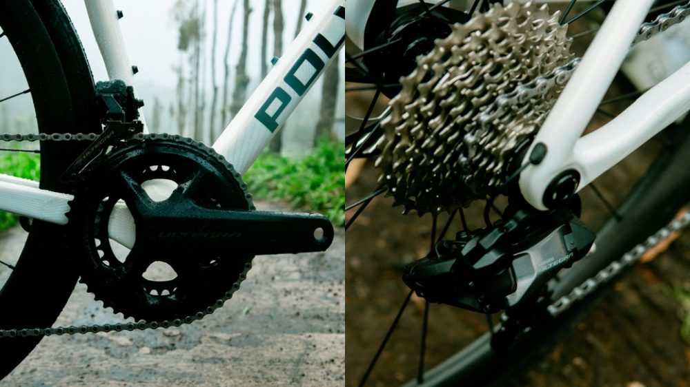 The Strattos C Road Bike’s Shimano Ultegra Di2