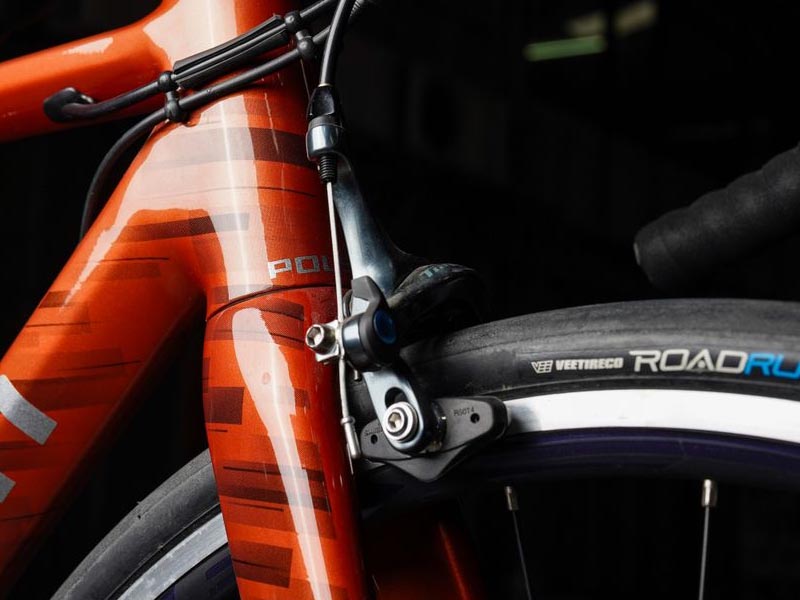 The Strattos S4 Road Bike’s Rim Brake